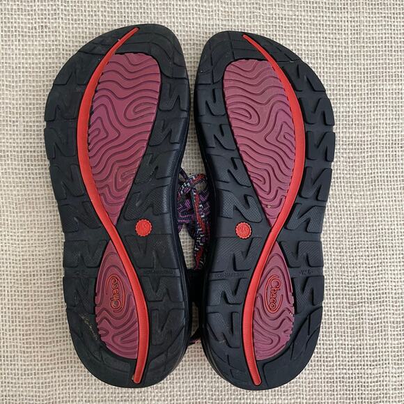 Chacos Boulder Z2 Purple Red Black Sandals, Hikers, Adjustable, Women's 8 - Picture 7 of 7
